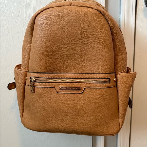 Poppy and Peonies vegan Leather Backpack - Picture 1 of 4